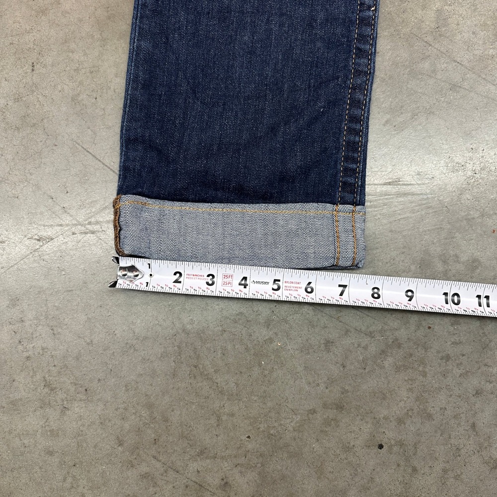 True Religion Studded Horseshoe Straight Leg Dark Wash Jeans Women's 32x30 - Picture 7 of 9